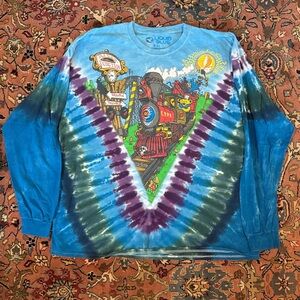 Liquid Blue Vivid Train Tie-Dye Shirt